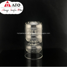Wholesale Clear Double Wall Glass Vase Borosilicate Glass Vase